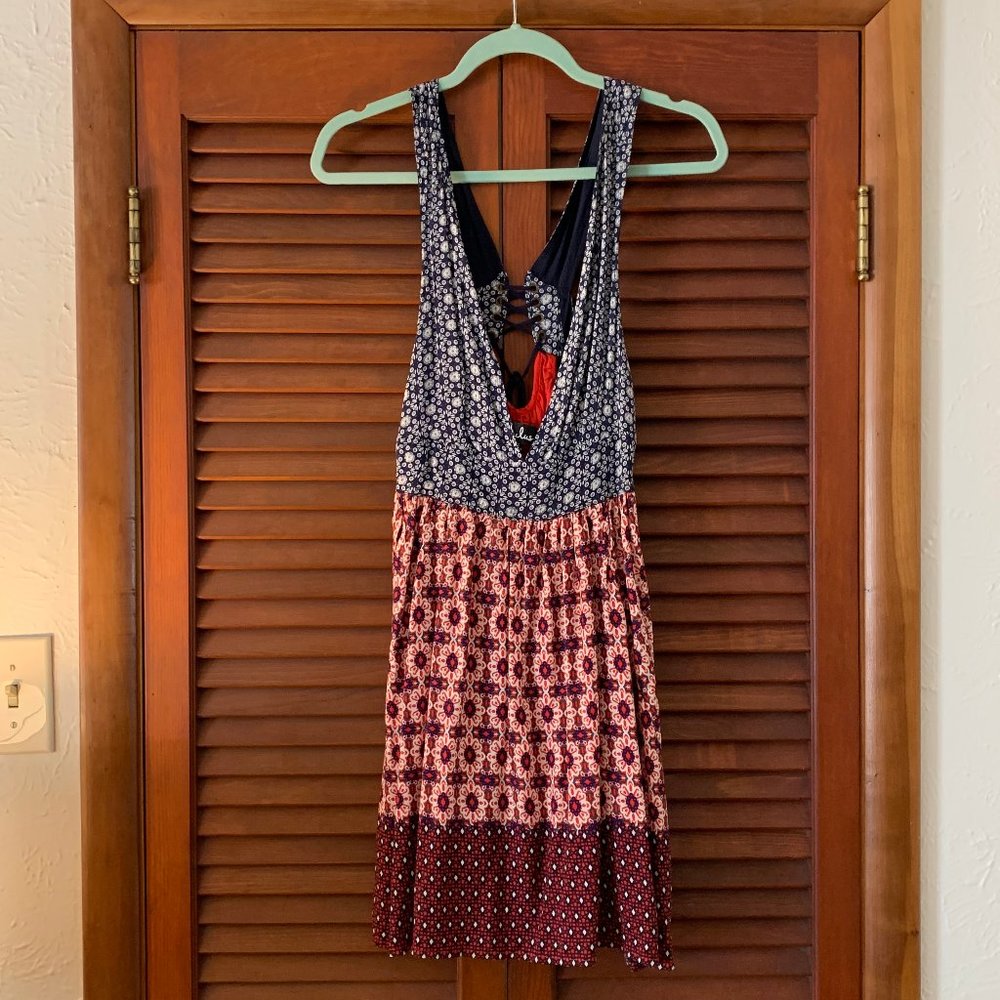 Lulus Multi Colored Floral Print Dress Size Small